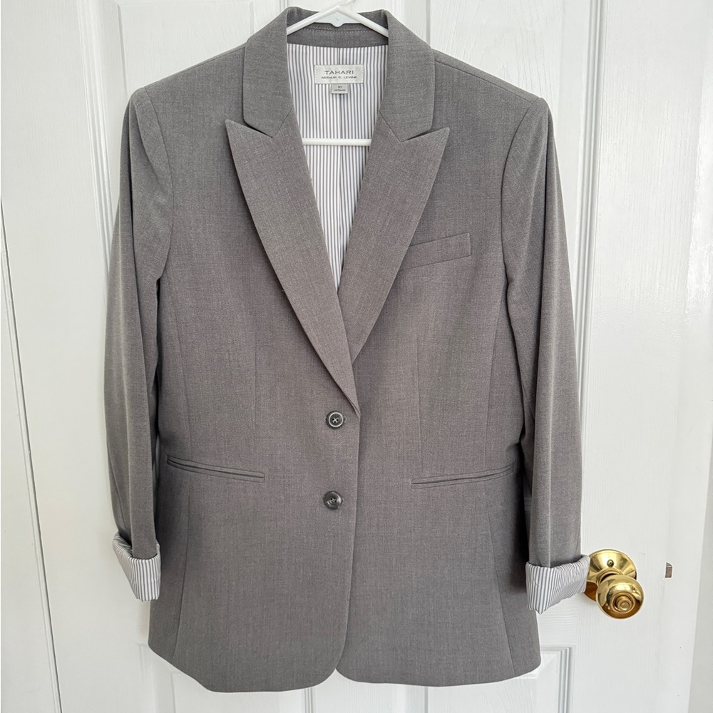 Talbots Classic Gray Blazer
